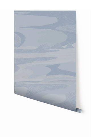 American Landscape© Mural Wallpaper in french blue